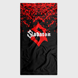 Бандана-труба Sabaton красные брызги, цвет: 3D-принт — фото 2