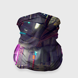 Бандана-труба Городской киберпанк, цвет: 3D-принт