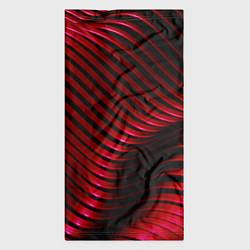 Бандана-труба Волны красного металла, цвет: 3D-принт — фото 2