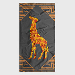 Бандана-труба Жираф из листьев, цвет: 3D-принт — фото 2