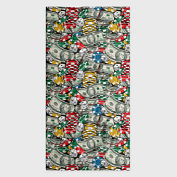 Бандана-труба Деньги Казино, цвет: 3D-принт — фото 2