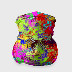 Бандана-труба Пиксельный камуфляж Токсик, цвет: 3D-принт
