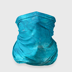 Бандана-труба Голубой океан Голубая вода, цвет: 3D-принт