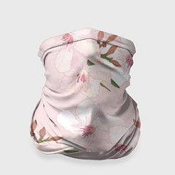 Бандана-труба Розовые цветы весны, цвет: 3D-принт