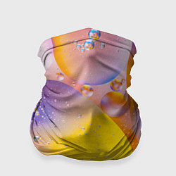 Бандана-труба Градиент Яркие Пузыри, цвет: 3D-принт