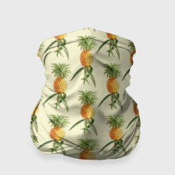 Бандана-труба Побеги ананасов, цвет: 3D-принт