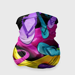 Бандана-труба Пляжный паттерн Summer, цвет: 3D-принт
