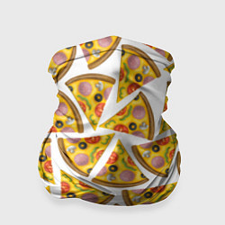 Бандана-труба Кусочки вкусной пиццы, цвет: 3D-принт