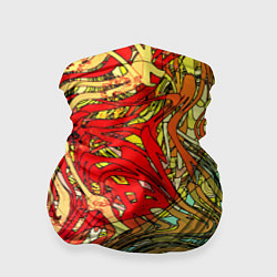 Бандана-труба Хаотичные линии Abstract pattern, цвет: 3D-принт