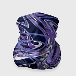 Бандана-труба Фиолетовая магия Абстракция с мраморными разводами, цвет: 3D-принт