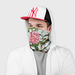 Бандана-труба Цветы Красные Розы, цвет: 3D-принт — фото 2