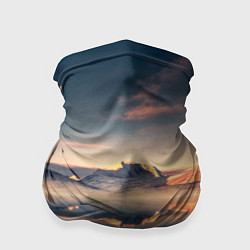 Бандана-труба Горы озеро, цвет: 3D-принт