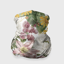 Бандана-труба Цветы Летний Свадебный Букет, цвет: 3D-принт