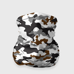 Бандана Камуфляж Чёрно-Белый Camouflage Black-White