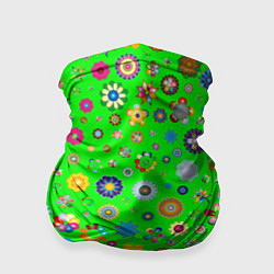 Бандана-труба TEXTURE OF MULTICOLORED FLOWERS, цвет: 3D-принт