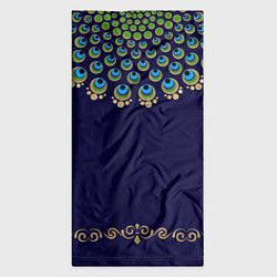 Бандана-труба Павлиньи перья с вензелями, цвет: 3D-принт — фото 2