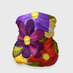 Бандана-труба MULTICOLORED PANSIES, цвет: 3D-принт