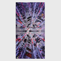 Бандана-труба Неоновый абстрактный коридор - Фиолетовый, цвет: 3D-принт — фото 2