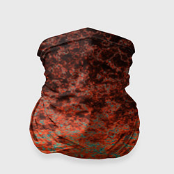 Бандана-труба Turquoise brown abstract marble pattern, цвет: 3D-принт