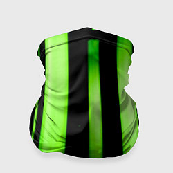 Бандана-труба Абстрактные неоновые колбы с кислотой - Зелёный, цвет: 3D-принт