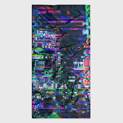 Бандана-труба Ночной город - glitch, цвет: 3D-принт — фото 2