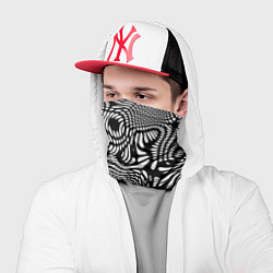 Бандана-труба Стилизованные разводы на поверхности воды, цвет: 3D-принт — фото 2