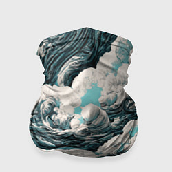 Бандана-труба Облачные узоры, цвет: 3D-принт