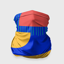 Бандана-труба Геометрические разноцветные фигуры, цвет: 3D-принт