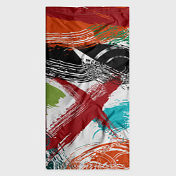 Бандана-труба Мазки кистью по холсту цветной краской abstraction, цвет: 3D-принт — фото 2