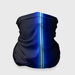 Бандана-труба Неоновое синее свечение, цвет: 3D-принт