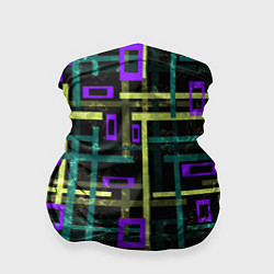 Бандана-труба Геометрический узор с мраморной текстурой, цвет: 3D-принт