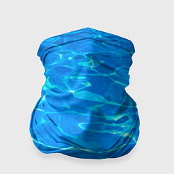 Бандана-труба Абстрактные волны бассейна - текстура, цвет: 3D-принт