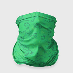 Бандана-труба Мраморный зеленый яркий узор, цвет: 3D-принт