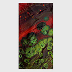 Бандана-труба Абстрактные красный песок и зелёные камни, цвет: 3D-принт — фото 2