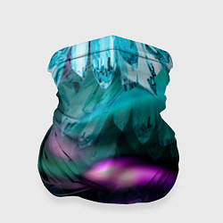 Бандана-труба Кристаллы и северное сияние, цвет: 3D-принт