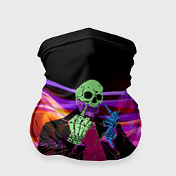 Бандана-труба Никто - Skull - Flame, цвет: 3D-принт