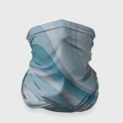 Бандана-труба Волнообразные синие текстуры, цвет: 3D-принт