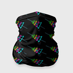 Бандана-труба Colored triangles, цвет: 3D-принт