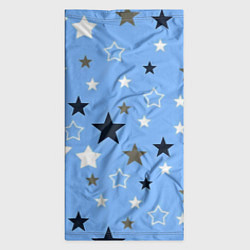Бандана-труба Звёзды на голубом фоне, цвет: 3D-принт — фото 2