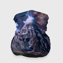 Бандана-труба Горы и лес у озера, цвет: 3D-принт