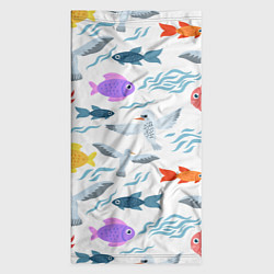 Бандана-труба Рыбки и чайки, цвет: 3D-принт — фото 2