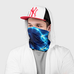 Бандана-труба Молния грозовая - электрические разряды, цвет: 3D-принт — фото 2