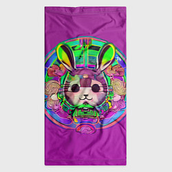 Бандана-труба Кролик Неон, цвет: 3D-принт — фото 2