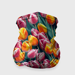 Бандана-труба Роскошные тюльпаны, цвет: 3D-принт