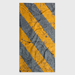 Бандана-труба Желтые полосы на бетоне, цвет: 3D-принт — фото 2