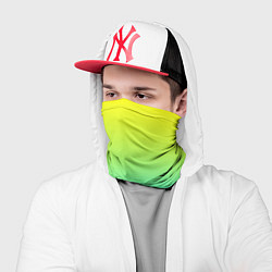 Бандана-труба Светло-голубой градиент, цвет: 3D-принт — фото 2