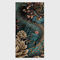 Бандана-труба Японский змей Irezumi, цвет: 3D-принт — фото 2