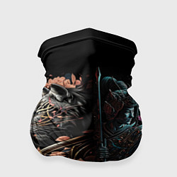 Бандана-труба Самурай и тигр, цвет: 3D-принт