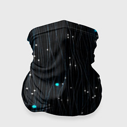 Бандана-труба Волнистые космические блики, цвет: 3D-принт