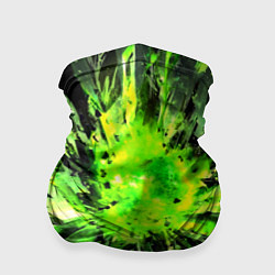 Бандана-труба Fractal green explosion, цвет: 3D-принт